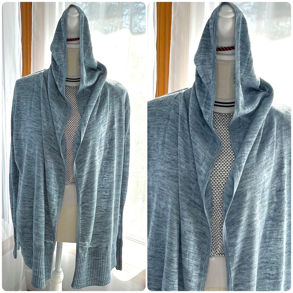 Lululemon Calm and Collected Wrap Heathered Sailboat Classic Navy Size Medium - Picture 5 of 16
